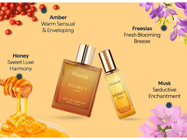 Honey Oud | Eau de Parfum 100ml (3.4 fl oz) | Patchouli, Vanilla, Bergamot | Floral & Spicy | Made with Clean & Vegan Essentials Oils | Cruelty Free Fragrance Perfume